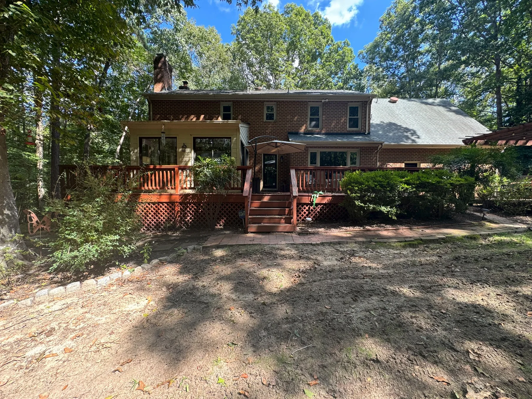 Deck before renovation