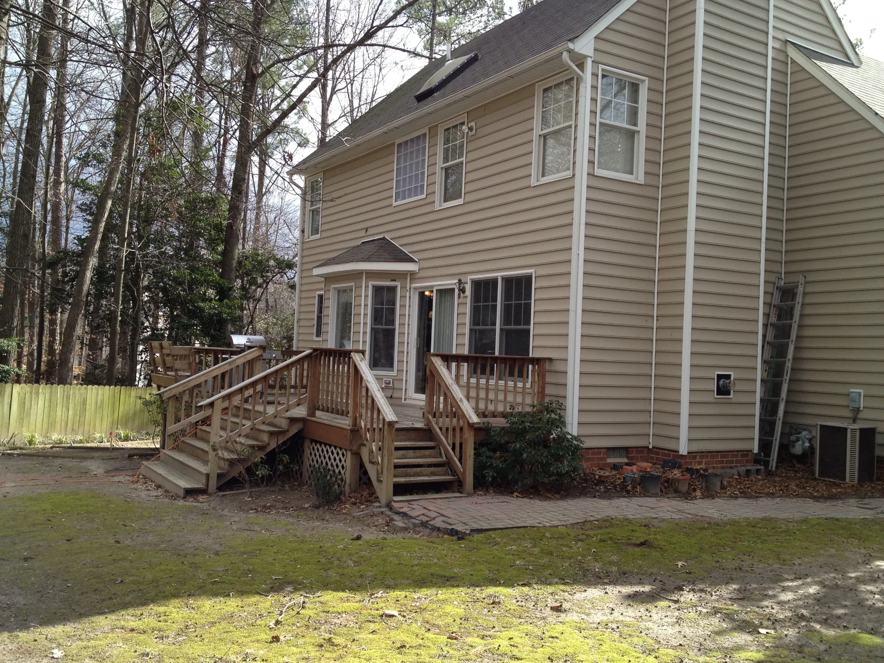 Deck before rebuild