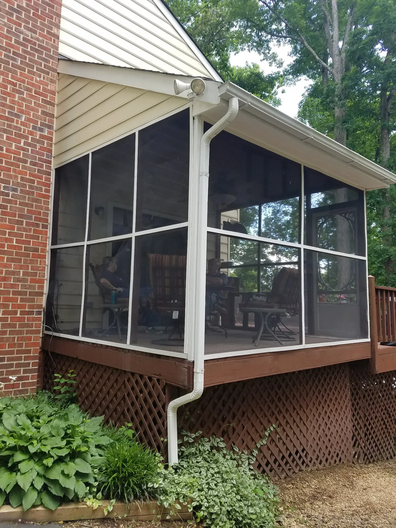 Screened porch before room conversion