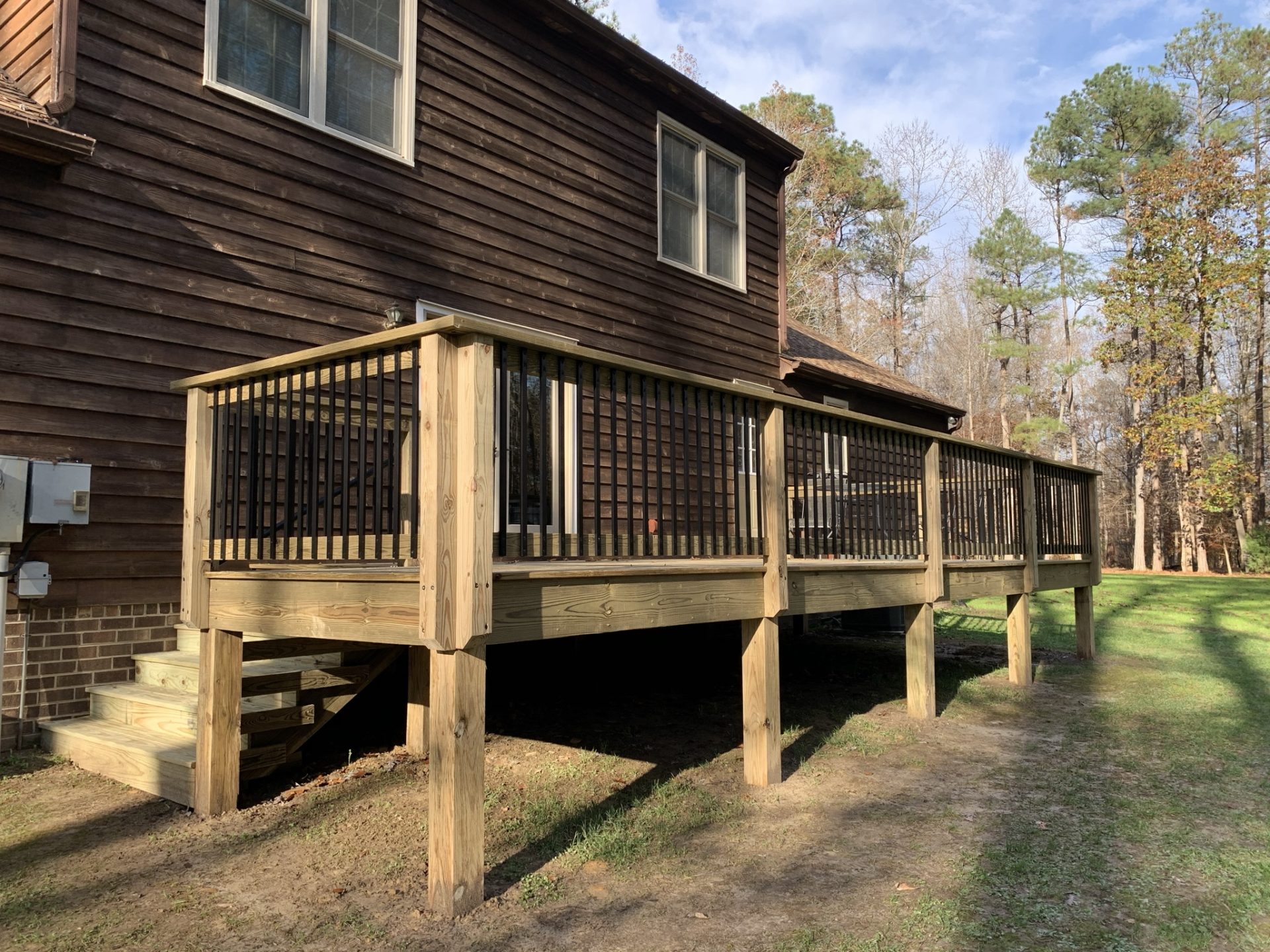 New deck with special railing
