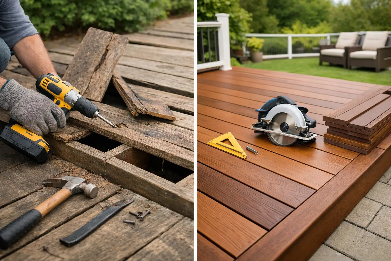 Deck Repair vs Replacement: What Makes Sense?