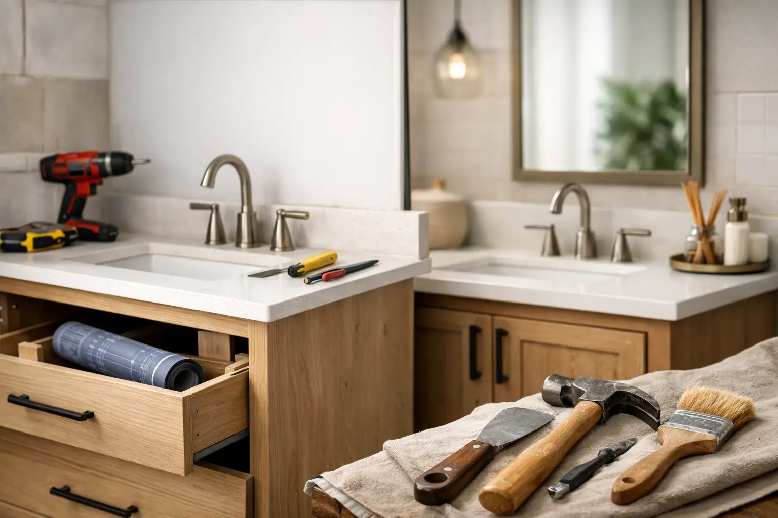 How to Remodel Bathroom Vanity Right
