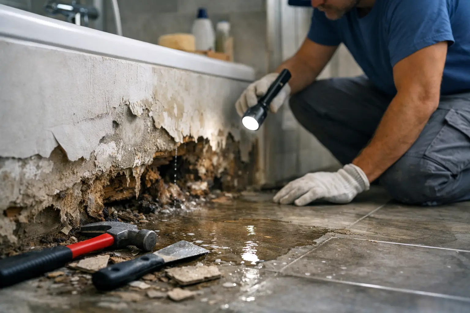 Water Damage Bathroom Repair: What to Do First