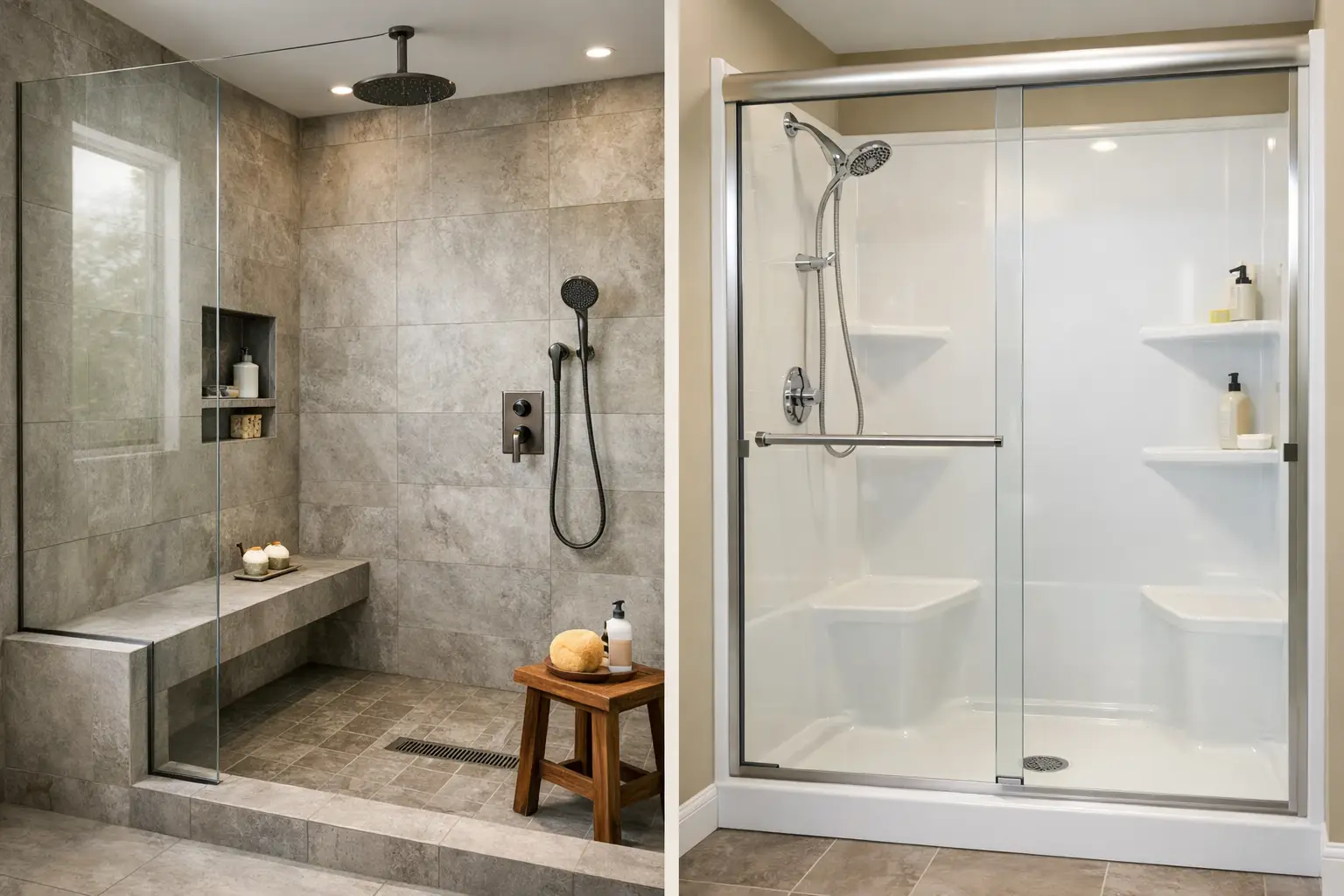 Custom Shower Versus Prefab Shower: Which Fits?